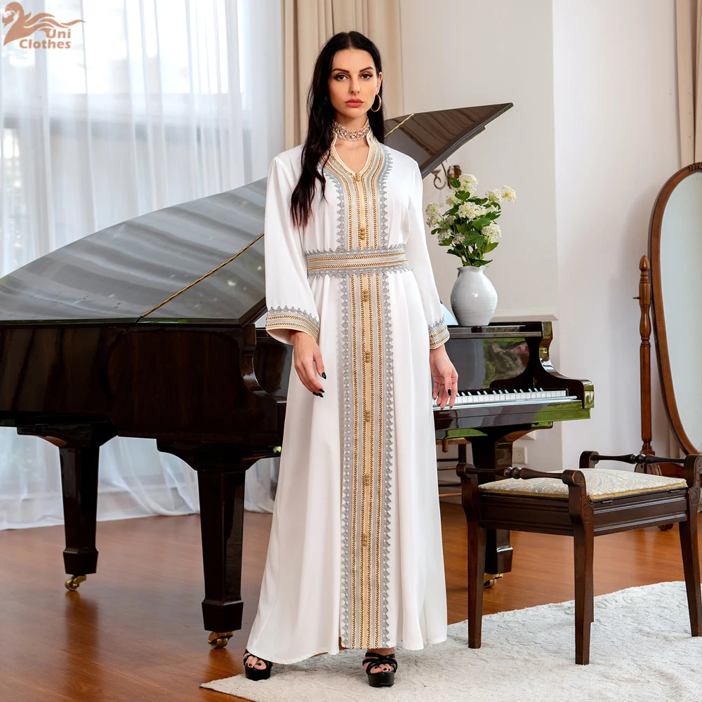 2 Piece Matching Set Muslim Women Abaya Eid Mubarak Dress Turkey Vest Dress Moroccan Evening Party Jalabiya Caftan Outfits Robe