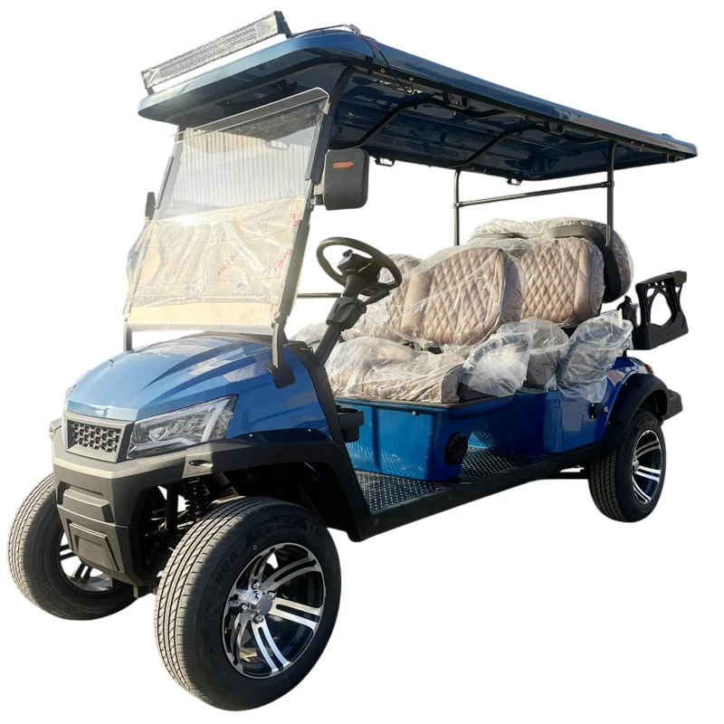 

2025 Custom Label 2/4/6 Seater 4 Wheel Golf Car Colorful Electric Motor Sightseeing Resort Hotel Outdoor Golf Cart