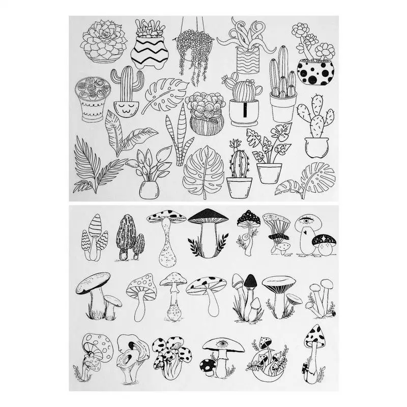 Узоры для вышивания, водорастворимая палочка и узоры для переноса вышивания, бумага для ручной вышивки для начинающих профессионалов