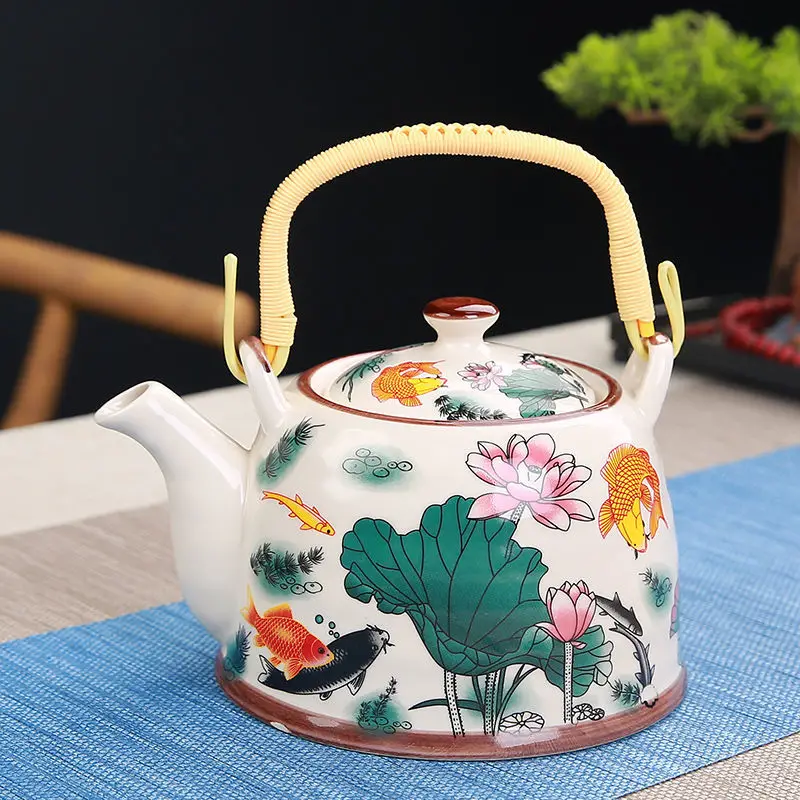 900ml Pot Large Ceramic Capacity Porcelain Teapot With Filter Water Chinese Kung Fu Kettle Teaware Drinkware Kettle Green Tea