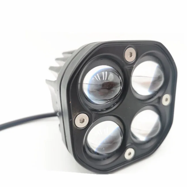 

Applicable To Four-leaf Clover Motorcycle Spotlight 40W Off-road Vehicle Small Square Light Modified Car Light Car Led Headlight