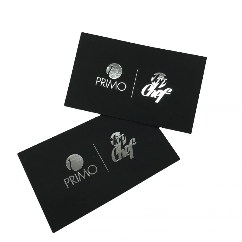 

50 0.Zhang. custom. silver hot stamping foil business cards