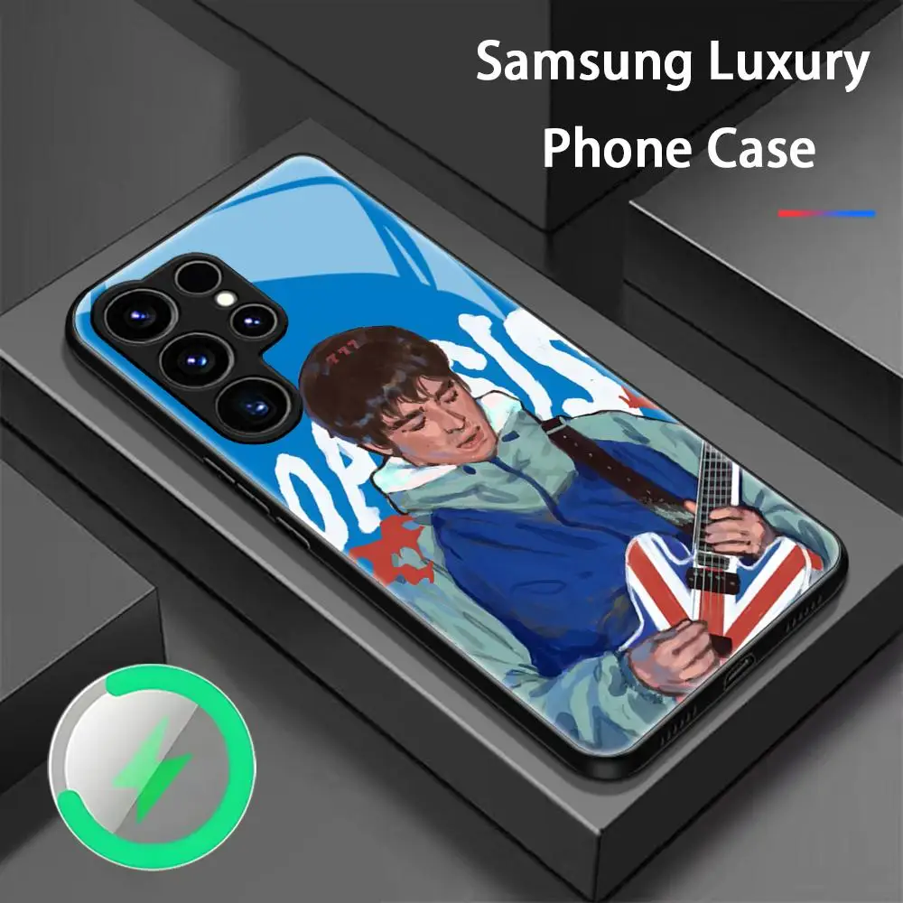 British O-Oasis Band Phone Case For Samsung S26 S25 S24 S23 S22 S21 S20 Plus Ultra Glass Magnetic Case view 2