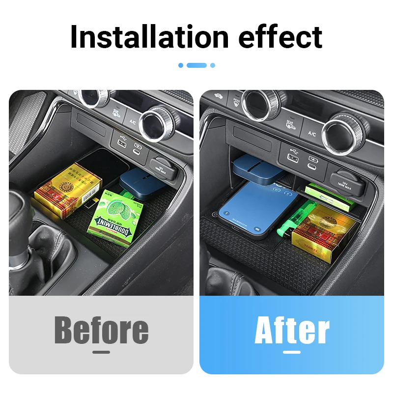 For Honda CR-V CRV CR V2023 2024 2025 Hybrid Car Central Console Storage Box Organizer Container Tray Cover Trim Accessories