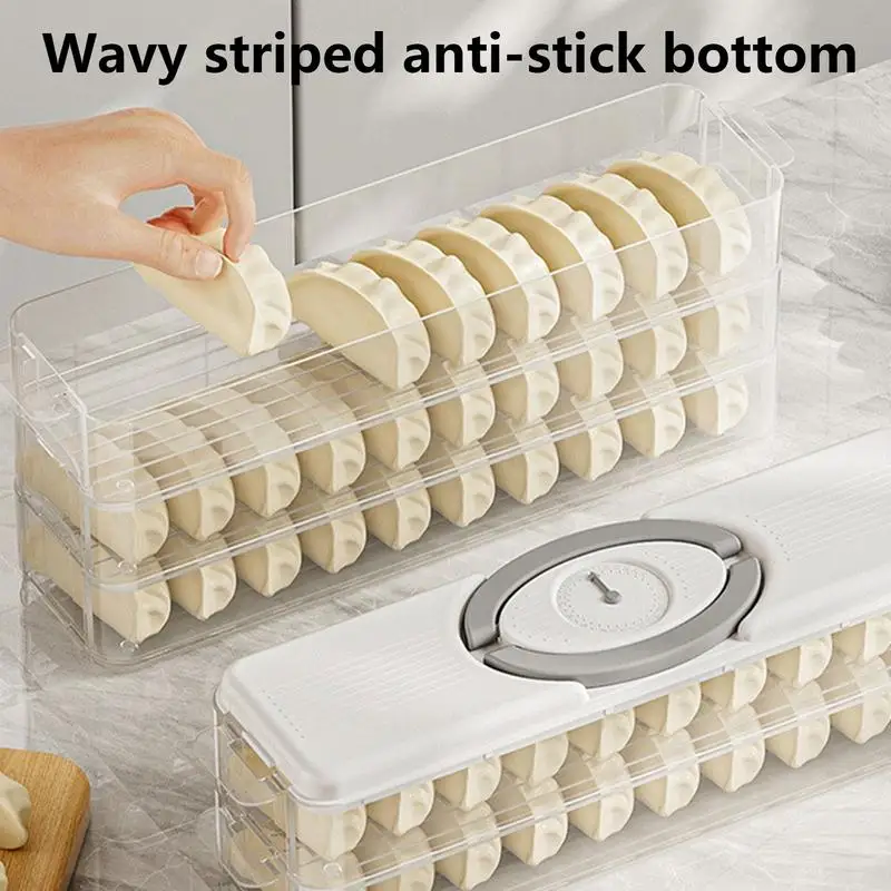 Multi-layer Dumpling Storage Box Refrigerator Frozens Dumplings Freezer Box Food Grade Wontons Box Household Dumpling Crisper