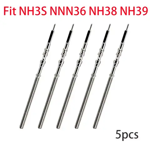 Watch Stem Stainless Steel Spare Parts fit NH35 NH36 NH38 NH39 Crown Automatic Mechanical Movement Watch Parts Crown Stem