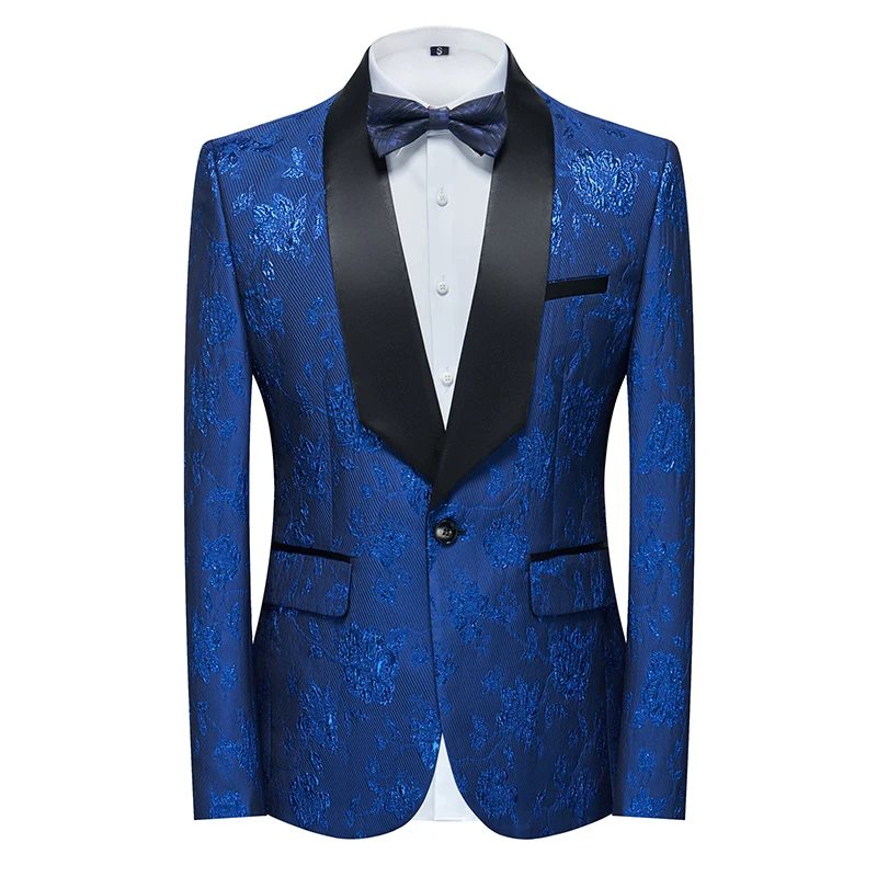 2026 New Men\'s Dark Brown Suit Jacket, Wedding Business Dress Coat, Slim Blazers, Costume, Asian Size, M-5XL, 6XL