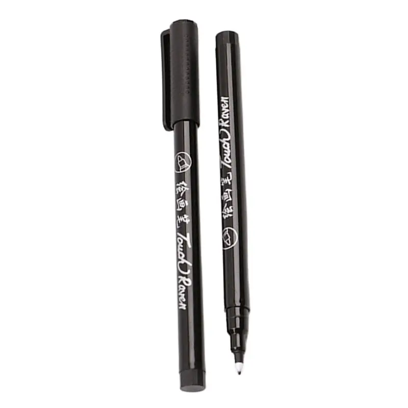 

2pcs Waterproof Black Drawing Fine Line Pen Artist Anime Comic Painting Tool School Office Supply Stationery Marker