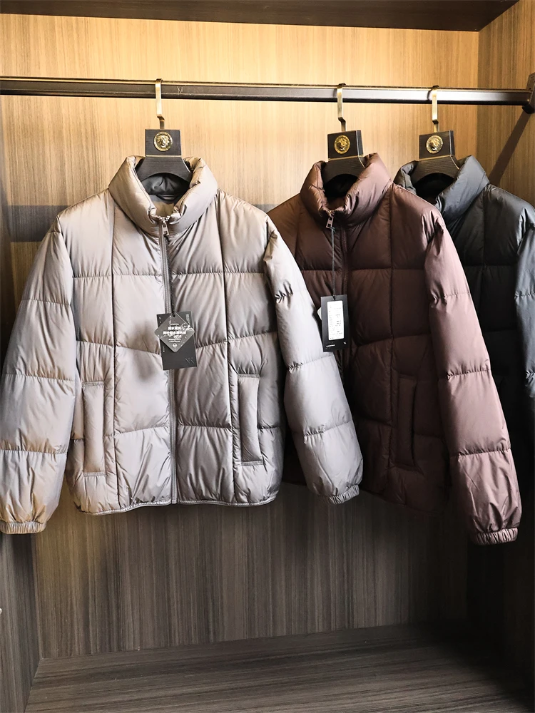 

Outdoor Thiened High Puffin Stand Collar Du down Jaet Мужская осенне-зимняя модная городская теплая ветрозащитная полиэтиленовая...