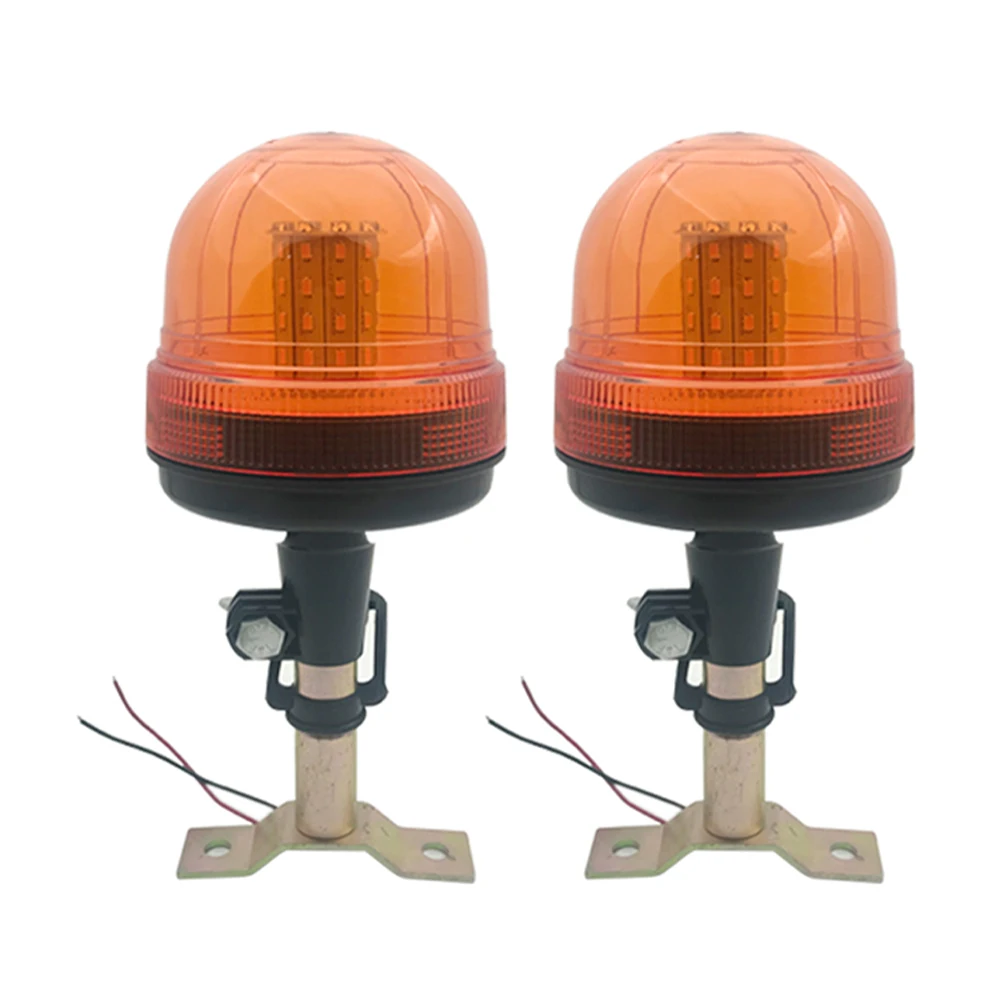 3 Modes 12V/24V 40LEDs Car Roof Rotating Flashing Beacon Light Flexible Warning Light Emergency Lamps Amber Tractor Truck Boats