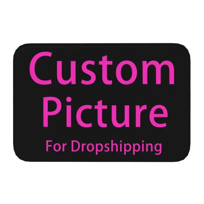 Personalized Custom Photo Logo Front Door Mat Anti-Slip Absorbent Customized DIY Print Doormat Living Room Entrance Rug Carpet