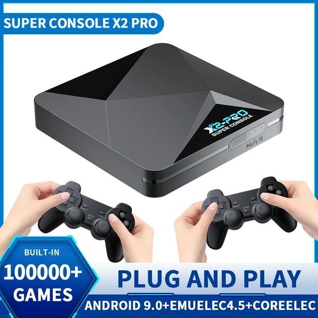 Super Console X2 Pro Retro Video Game Console with 100000+ Games for  PSP/PS1/N64/Sega Saturn/DC Retro Game Console 4K HD