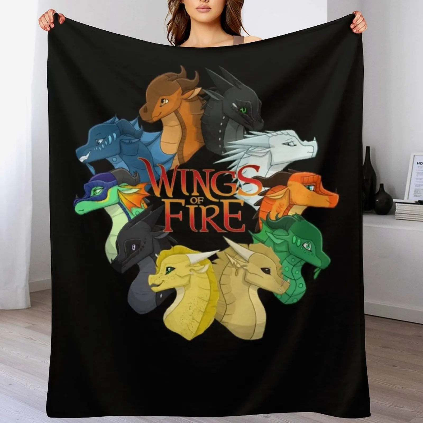 Wings of Fire Classic Throw Blanket Anti Shedding Soft Fuzzy Blanket for Home