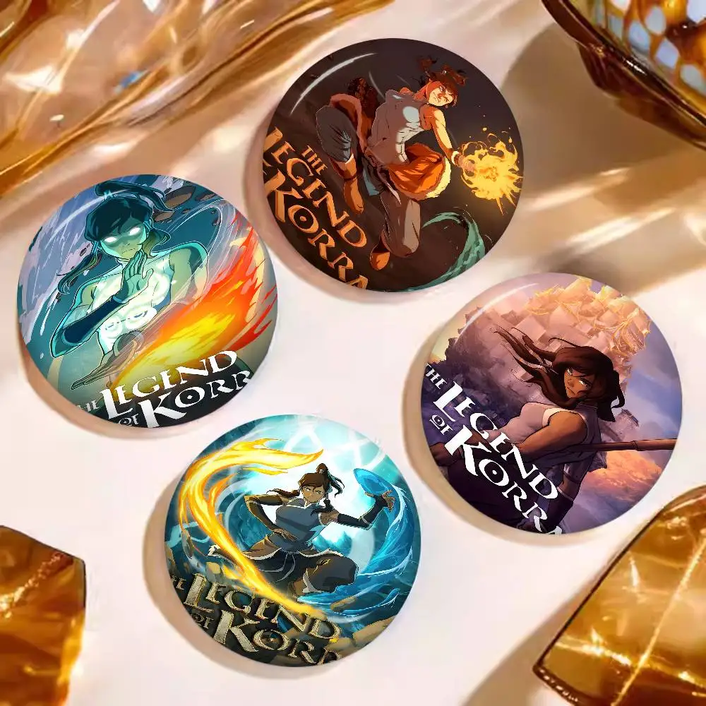 Cartoon A-Avatar The Legend Korra Button Pin Handmade Brooch for Clothes Cartoon Badge Backpack Decoration Jewelry Accessories