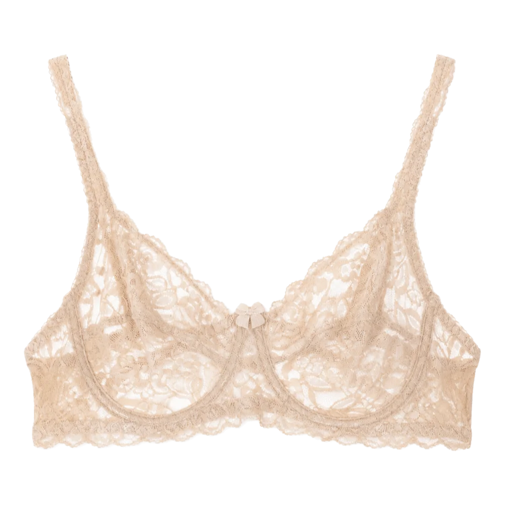 Lingerie Untra-thin Lace Bra Mesh Transparent Hollow Out Push Up Bra Deep V Gathered Lace Underwear Daily Wear