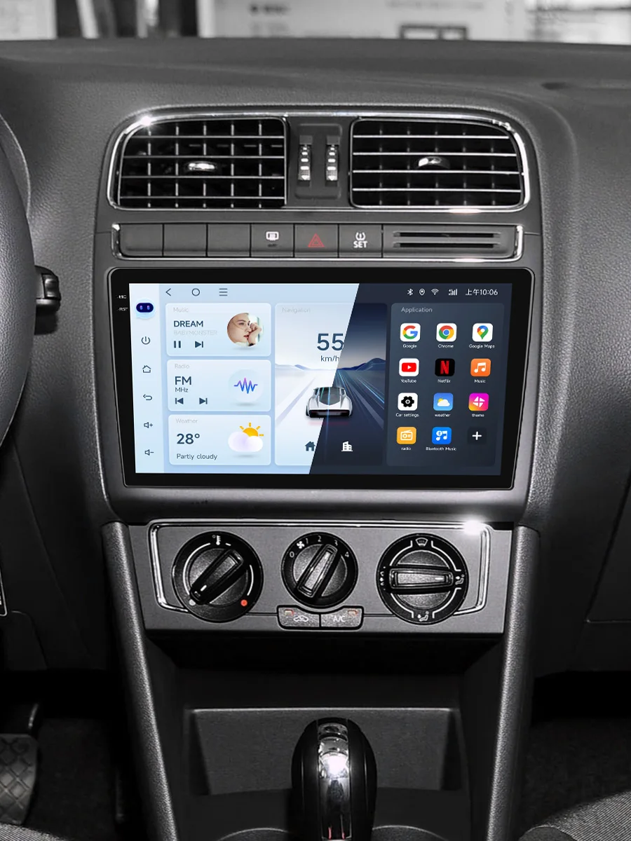JIUYIN Android Auto Autoradio Voor VW POLO 5 sedan 2008-2020 Draadloze CarPlay GPS Multimedia 2 din Intelligente Systemen Stereo - afbeelding 2