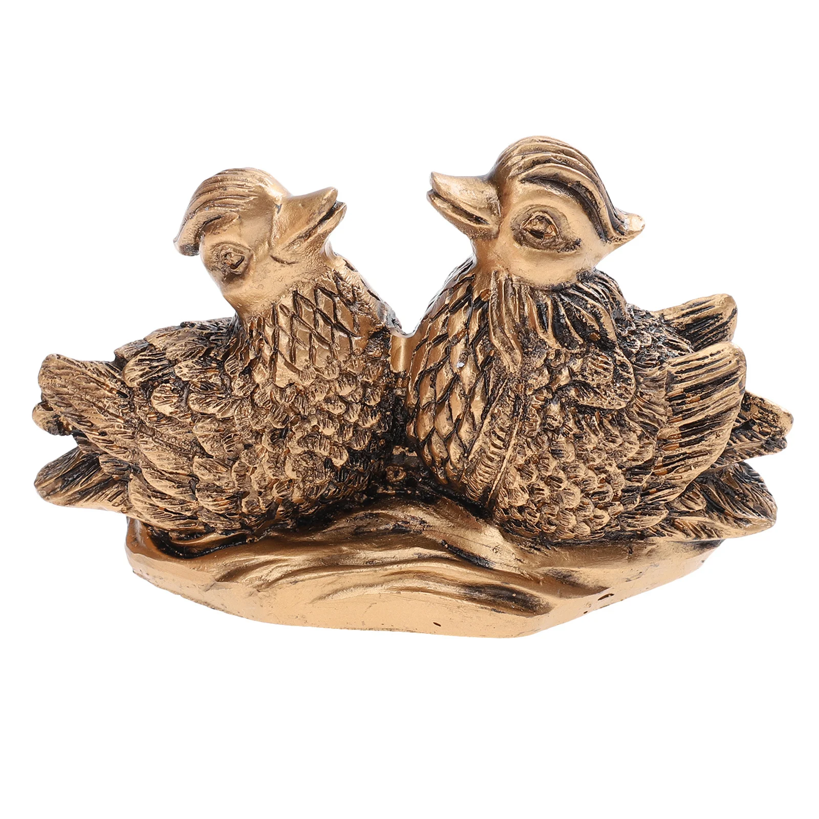 

Decorative Duck Resin Ornament Elegant Love Birds Statue Feng Shui Wedding Adornment Creative Vintage Style Household