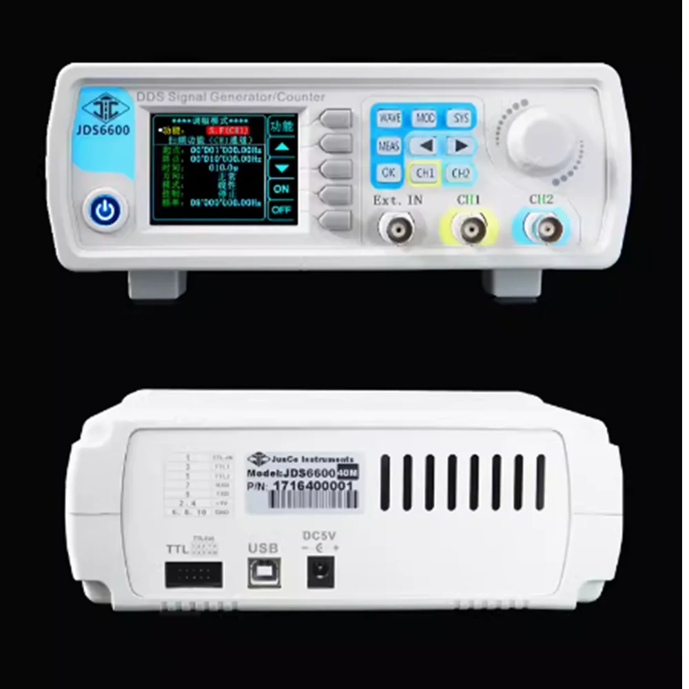 Jds6600 15-60Mhz Volledig Cnc Dds Dual Channel Functie Signaalgenerator Bron Frequentie Meter Frequentie Scanner