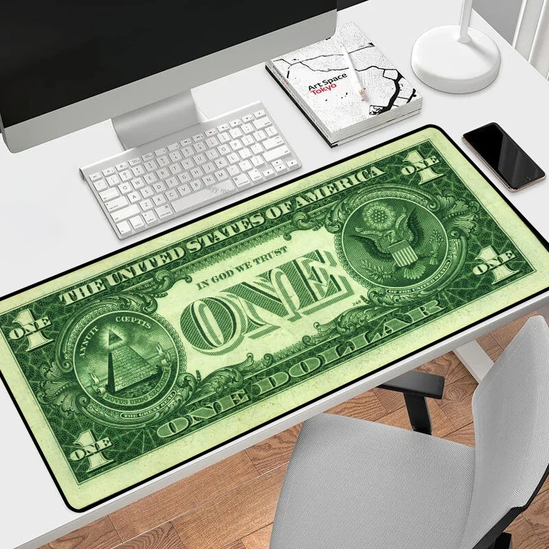 

Funny Dollars Mouse Pad Gamer Natural Rubber Mouse Mats Big Mousepad Deskmat Office Computer Pc Cabinet Xxl Gaming Keyboard Mats