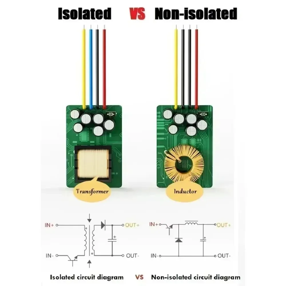 Isolated 12V 36V 48V 60V 84V 72V 24V 100V 150V to 5V 12V 24V 36V 48V Buck Step Down Converter Voltage  Regulator 100V to 5V 12V