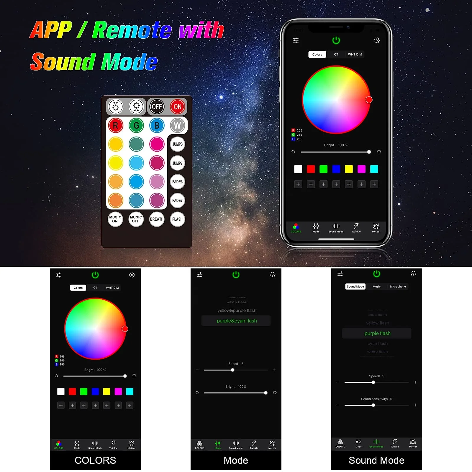 16 واط RGBW الذكية Led الألياف البصرية ضوء السماء المرصعة بالنجوم مع WIFI APP التحكم عن بعد مقاوم للماء الألياف البصرية الستار الخفيفة