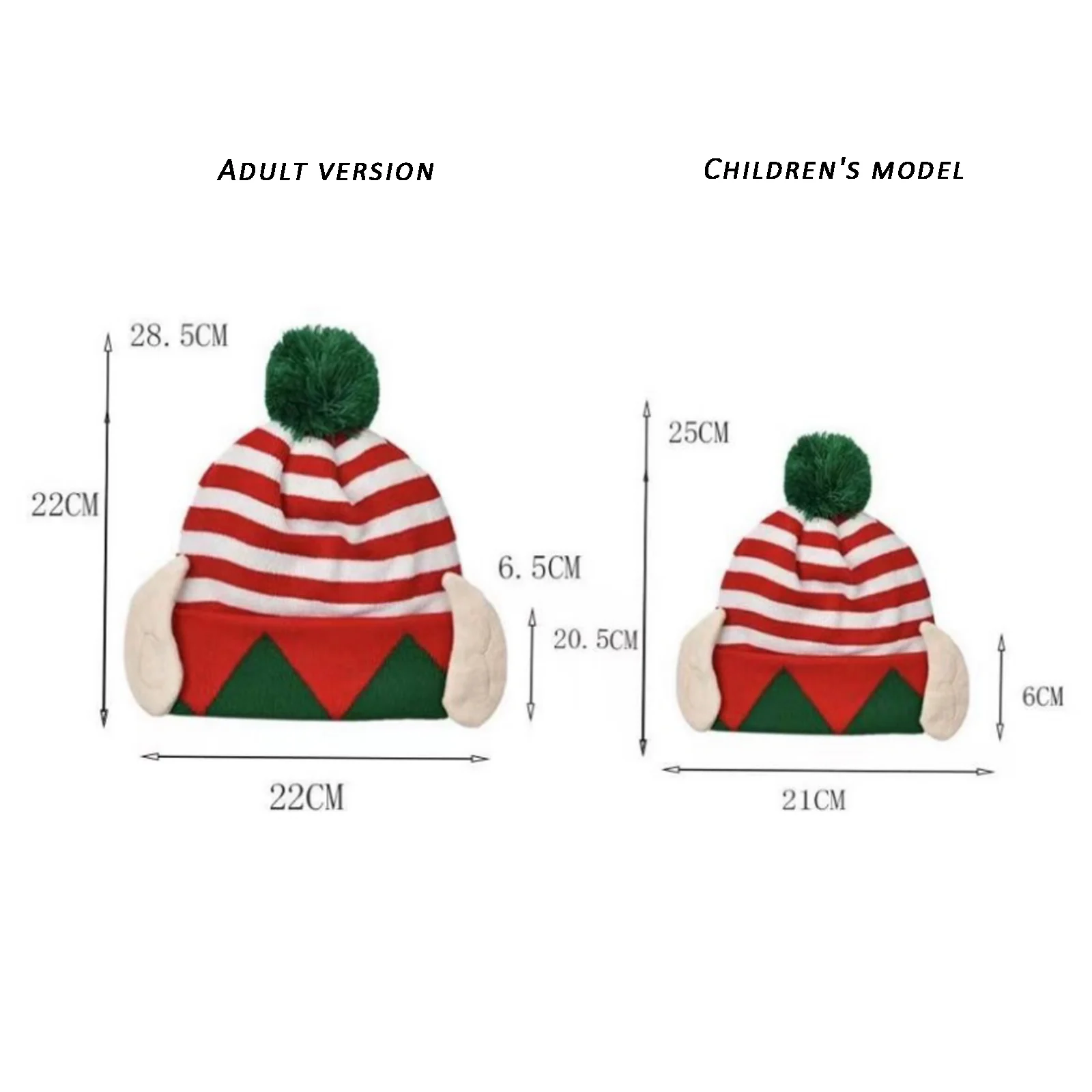 New Year Christmas Decorative Products Flap Knitted Hat With Ball Led Light Santa Glow Adult And Children's Accessories 2023 New