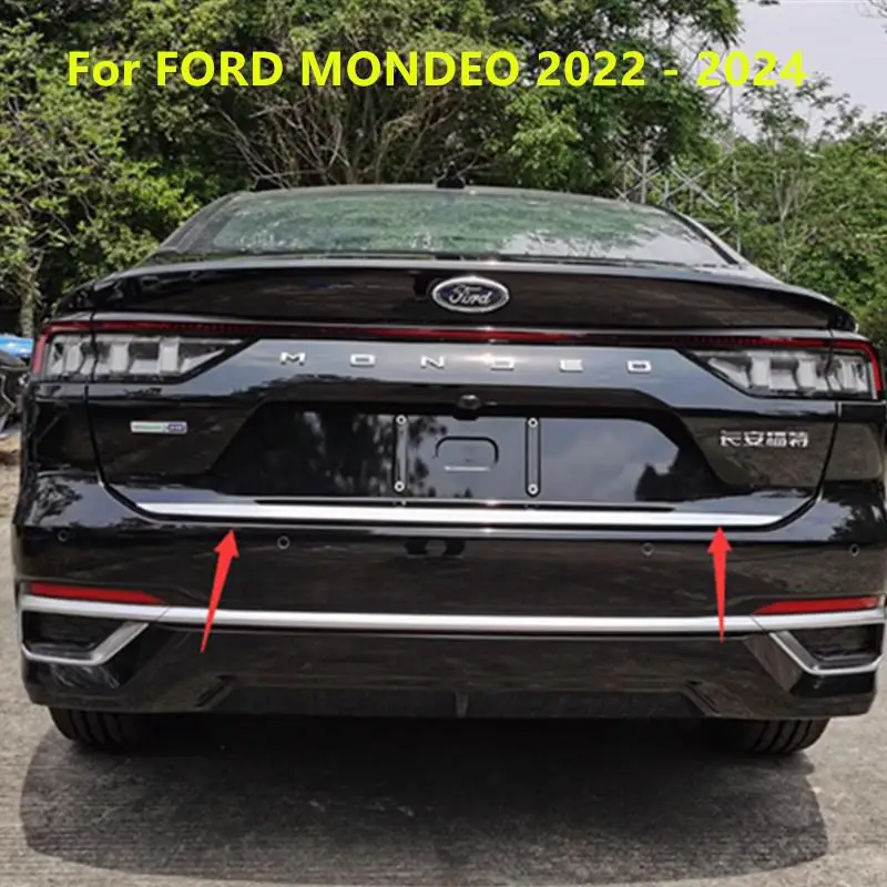 FOR FORD MONDEO 2022 2023 2024 Rear Boot Door Trunk Cover Trim Tailgate Garnish Molding Strip Car Accessories