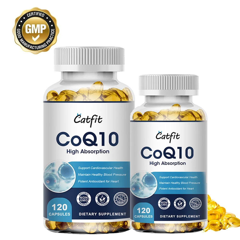 CoQ10 pur-supplément de coenzyme Q10 à haute absorption, vitamine enzymatique COQ-10 anticontinuité supplémentaire