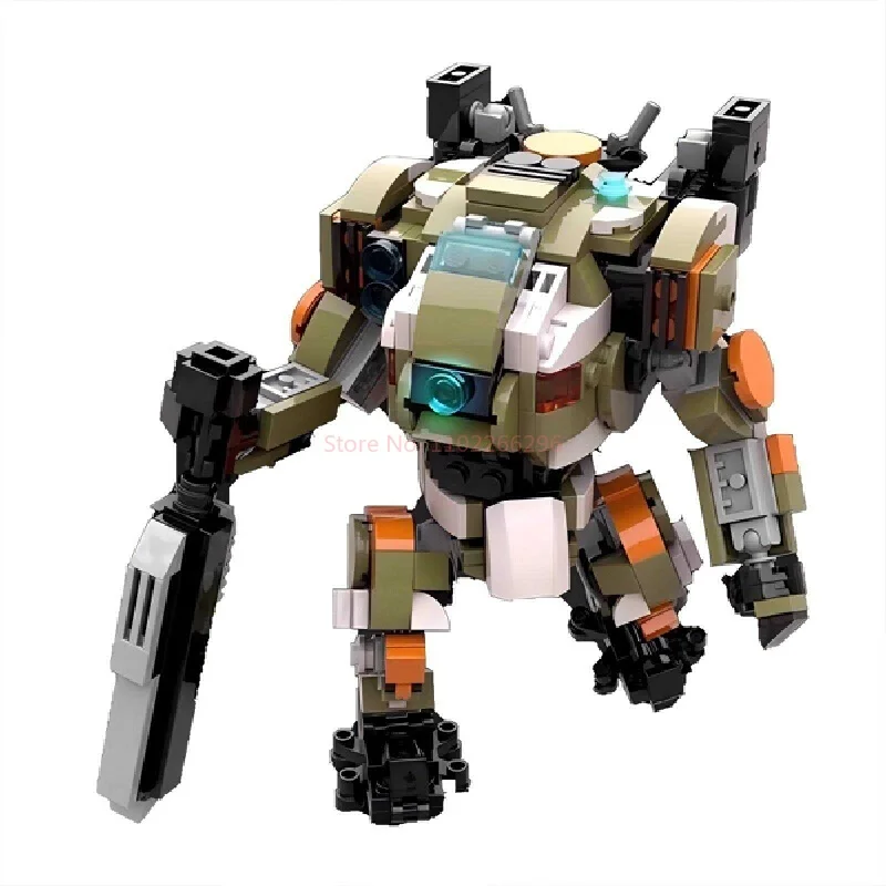 MOC bouwsteenset Titan viel BT7274 magisch wapen afstammeling uit de hemel en mecha geassembleerd model speelgoedman