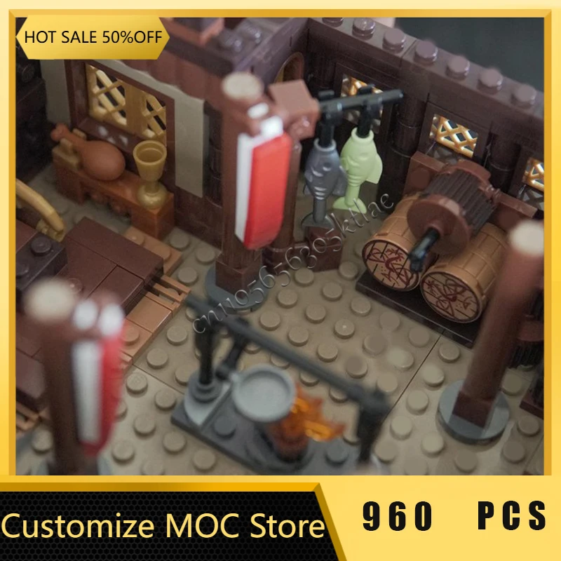 960 قطعة MOC الإبداعية منزل صغير وحدات نموذج اللبنات مجموعات التعليم لتقوم بها بنفسك تجميع الطوب لعب الأطفال هدايا عيد الميلاد #4