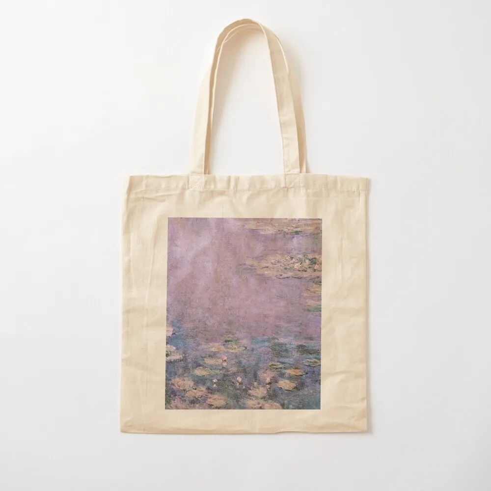 

Le Bassin aux Nymphéas Lilas de Claude Monet Monet Lilac Water Lily Pond Tote Bag Handbags women Shopper bag Canvas Tote Bag