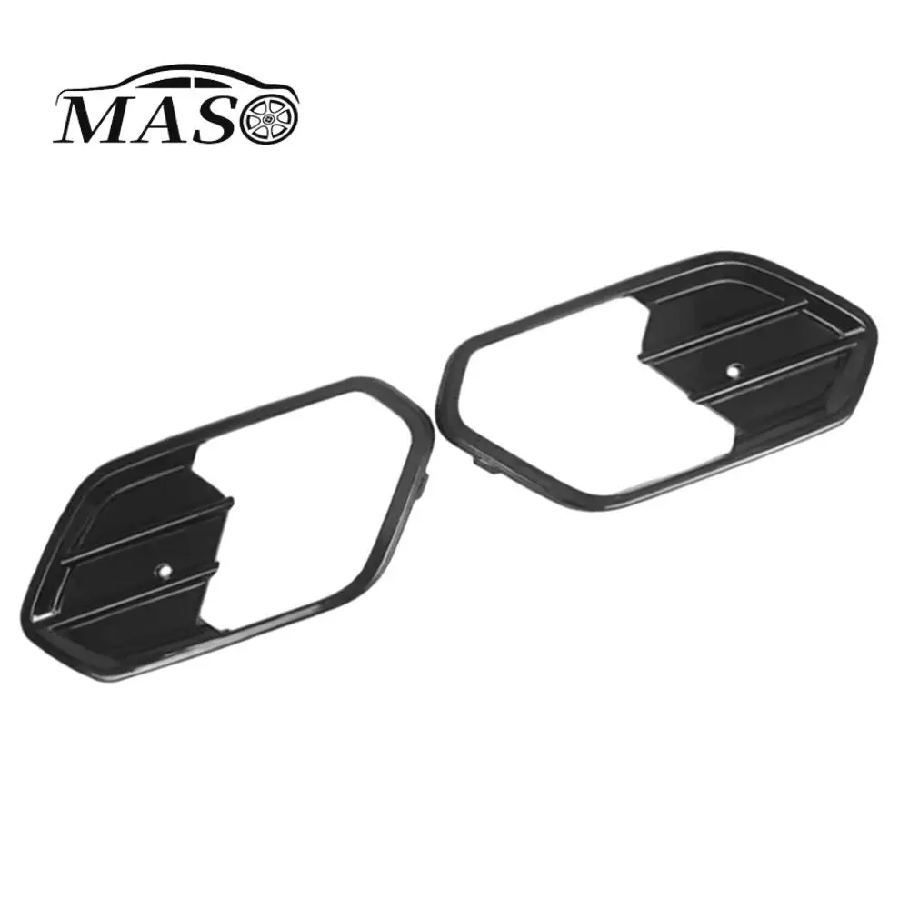 

Pair Car Front Fog Light Cover Grille Grill for Ford Escape Kuga 2017 2018 2019 Glossy Black Fog Lamp Lower Bumper Grill