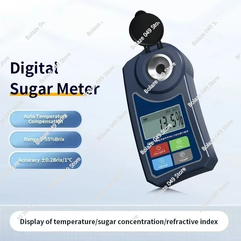 

Цифровой рефрактометр для измерения сахара в соках, новых напитках, Sprite и других напитках. Тестер сахара.