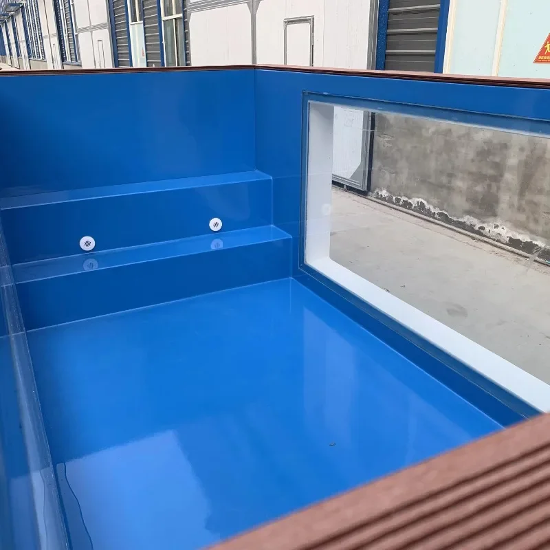 Relaxing Swim Spa Pool Outdoor with Jets Therapy Cover