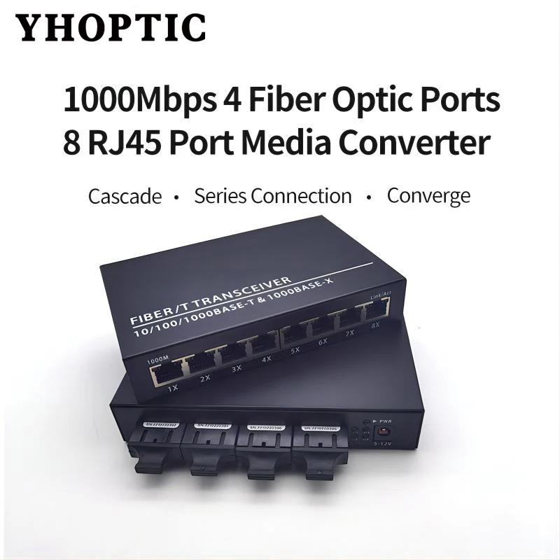 Imagem -04 - Gigabit Ethernet Switch Transceiver Media Converter Simplex Duplex sc Singlemode 20km Fiber Port Rj45 Port