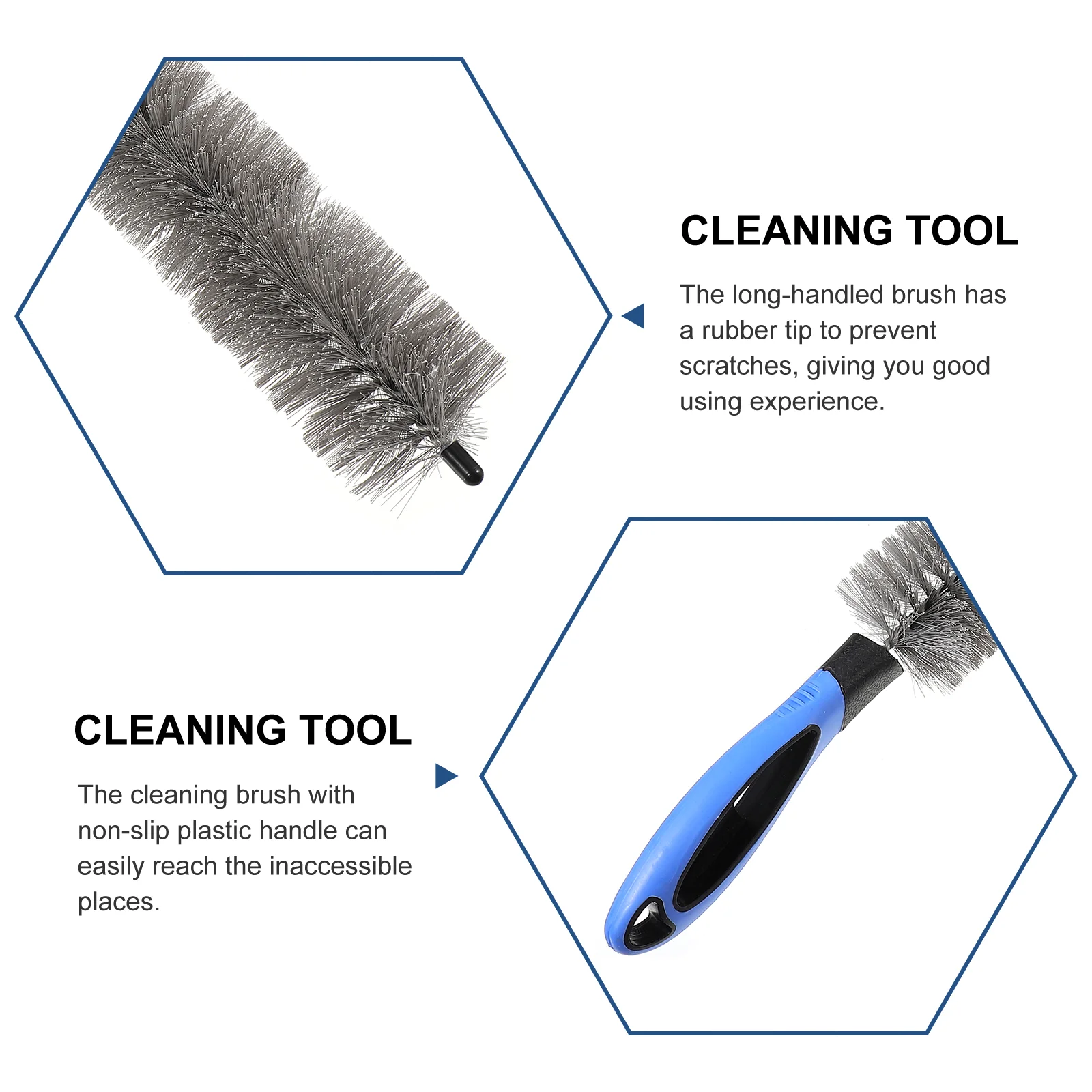 Brush Cleaning Tool Radiator Coil Dryer Condenser Cleaner Refrigerator Dust Auger Home Remover Duct Lint Vent Household