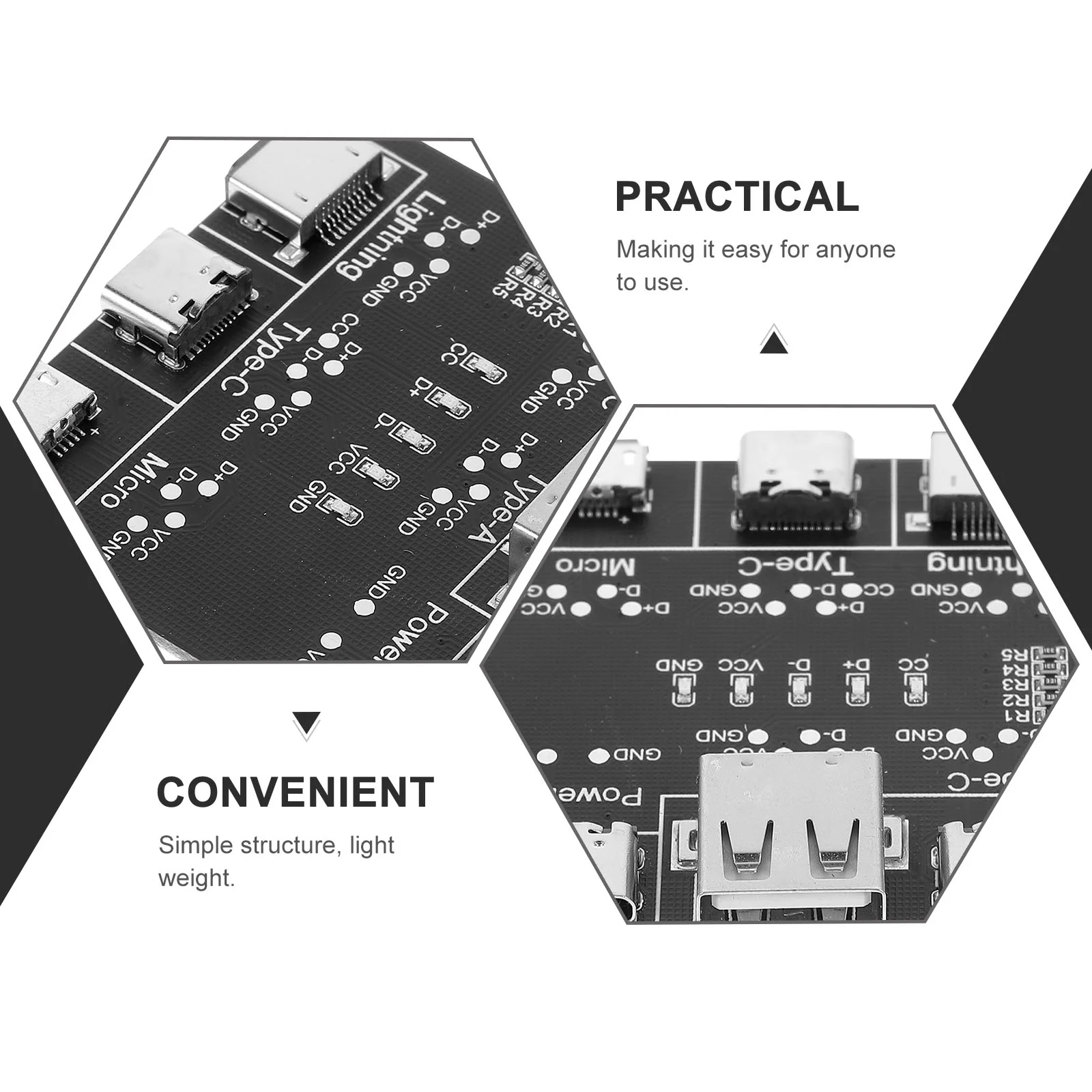 Tester Board for Data Wire Charging Card Line Detection USB Cable Checker Switch