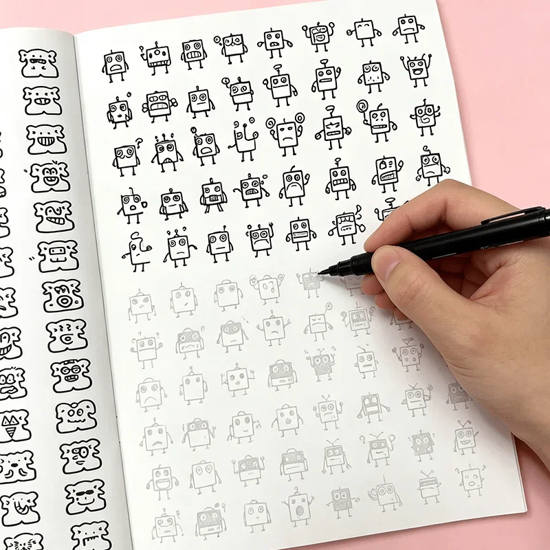 10000 Expressions Drawing Book for Kids: Learn to Draw Faces, Emotions & Hairstyles – Easy Tracing Workbook for Beginners