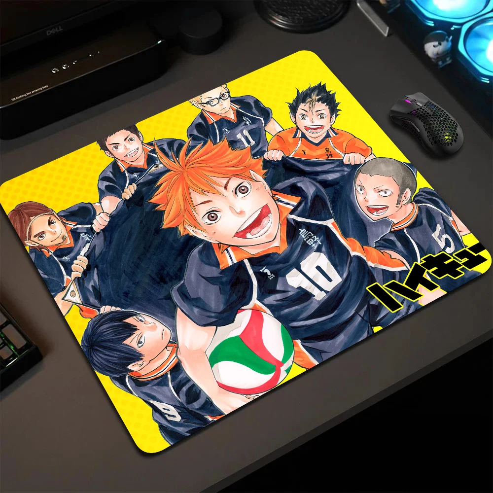 Haikyu Mousepad Small LockEdge Mouse Pad For Gamers Computer Desk Pad Rectangular Anti-slip Rubber