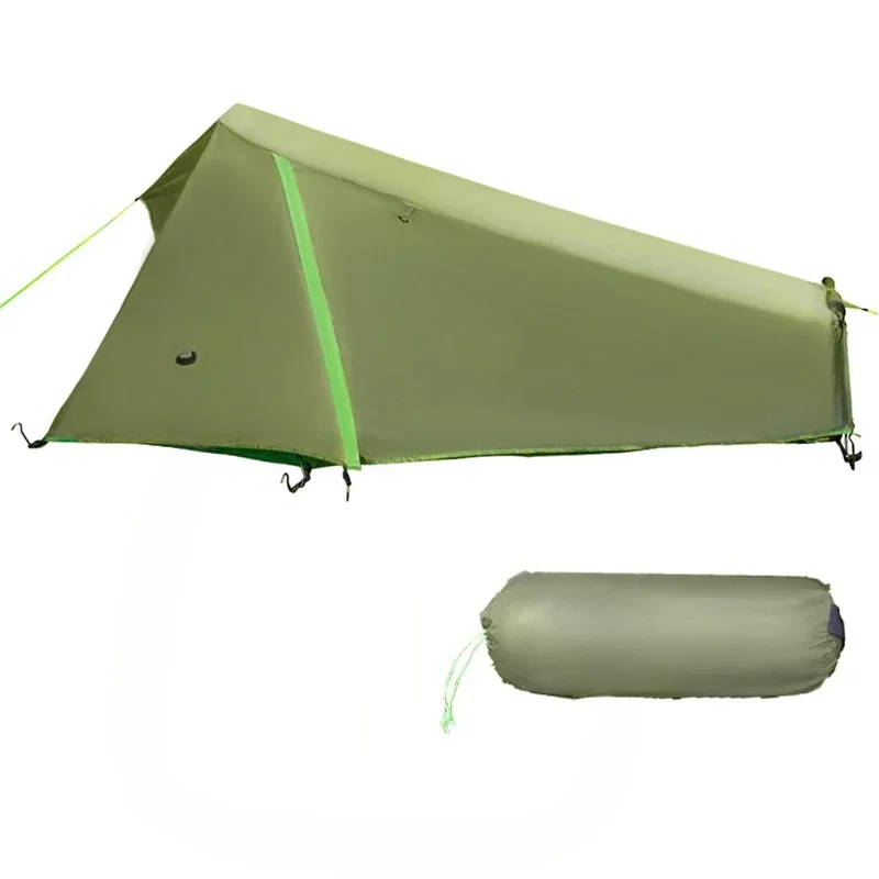 Ultralight Camping Tent Rainproof Singe Person Tent 210x100cm Mini Tunnel Tent