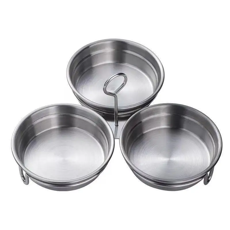 3-in-1 Stainless Steel Egg Poacher Poaching Pan Mould Egg Steamer Steamed Egges Mold Hoousehold Kitchen Cooking Tool Gadget