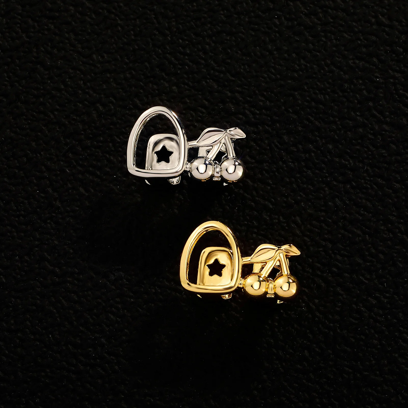 

YOUNGX хип-хоп двойные полые вишневые зубы Grillz винтажные глянцевые зубные шапочки с бантом для женщин ювелирные изделия подарок для косплея на Хэллоуин