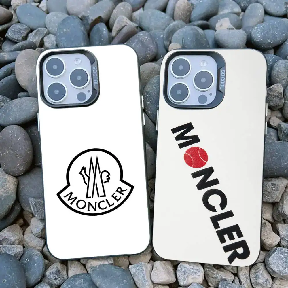 Fashion Luxury M-Moncler-r Phone Case For IMD Colorful Silver Suitable soft case for iPhone 17 16 15 14 13 12 11 XS Pro Max