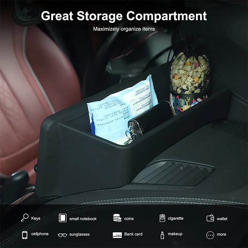 BMW 5 6シリーズ GT G30 G32 2021-2023 車用 ダッシュボード ナビゲーションスクリーン リア収納ボックス オーガナイザー トレイ インテリアアクセサリー