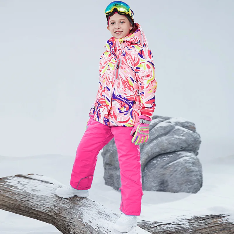 Combinaison de ski imperméable pour garçons et filles, vêtements de neige pour enfants, manteau de snowboard chaud, pantalon,-30 ℃, 5 ans, 6 ans, 7 ans, 8 ans, 9 ans, 10 ans, 11 ans, 12 ans, 13 ans, 14 ans, 15 ans