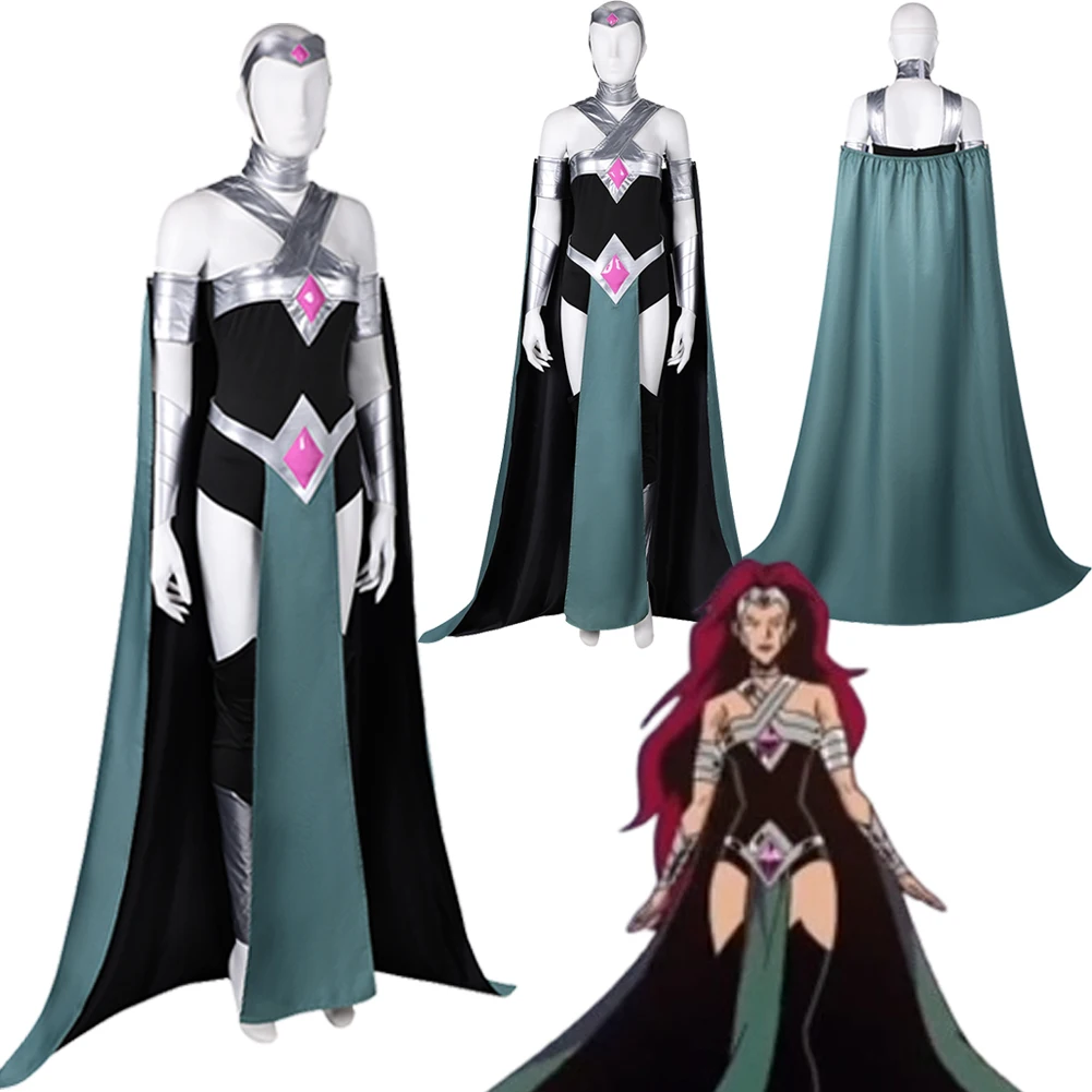 

Creature Anime Commandos Circe Cosplay Fantasia Cloak Jumpsuit Costume Disguise For Female Women Adult Halloween Carnival Suit