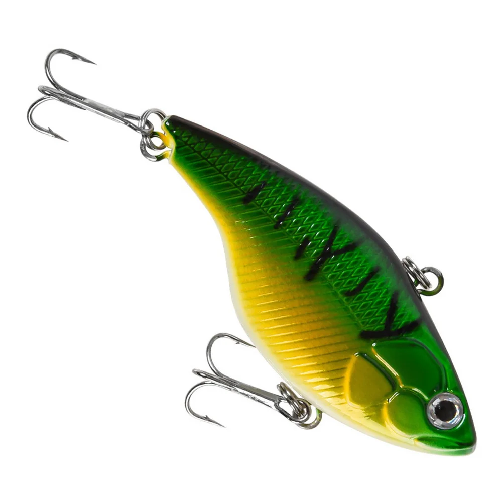 

8 Pcs Fishing Lures Mini Fish Bait Colorful Strengthen Hard Fake Bait for Bass Walleye Green Yellow Lifelike Eyes