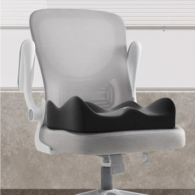 2026 NEW1pc Memory Foam Seat Cushion - 3D Ergonomic Support| Light Green & Grey, Washable Polyester, Car/Office Essentials