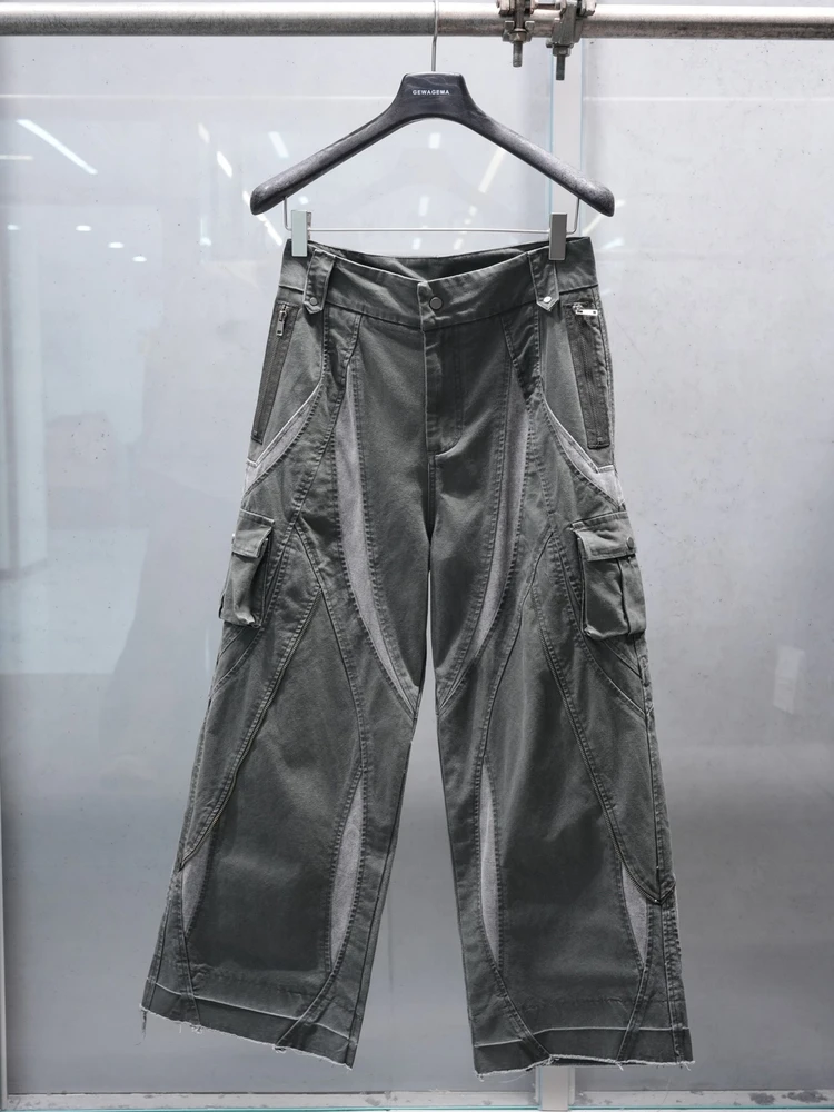 

American Sle Heavyweight GEWAGEMA 2025 New Retro Waed Loose Straight Leg Jeans Casual Cotton Pants for Men