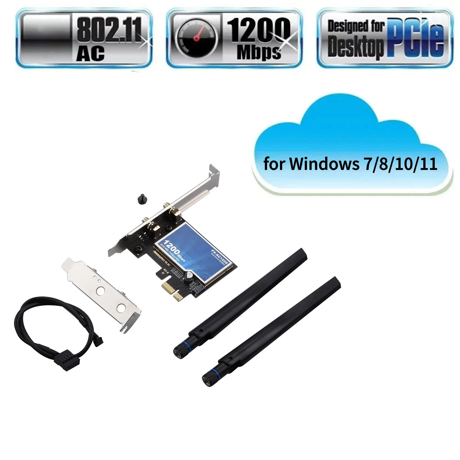 Pcie Wifi Card AC12…
